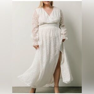 NWT Baltic Born Bridget Maxi Dress White Size XL